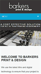 Mobile Screenshot of barkers-print.co.uk